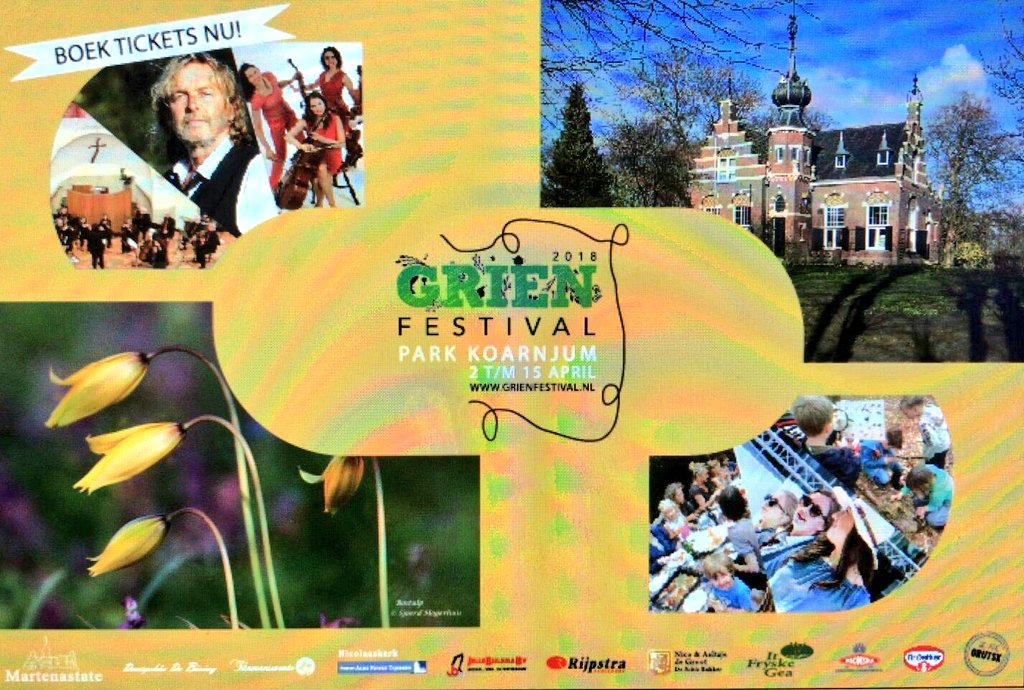 WEareGRUTSK's tweet photo. Plan Paasmaandag 2 april een fietstocht met aansluitend een paasbrunch. Bezoek Grien Festival Park Koarnjum https://t.co/Td8YFVPxLB
Tickets @vvvleeuwarden @Tunmanswente en Echte bakker Nico&amp;aeltsje te Stiens https://t.co/PCu5YaaoiL