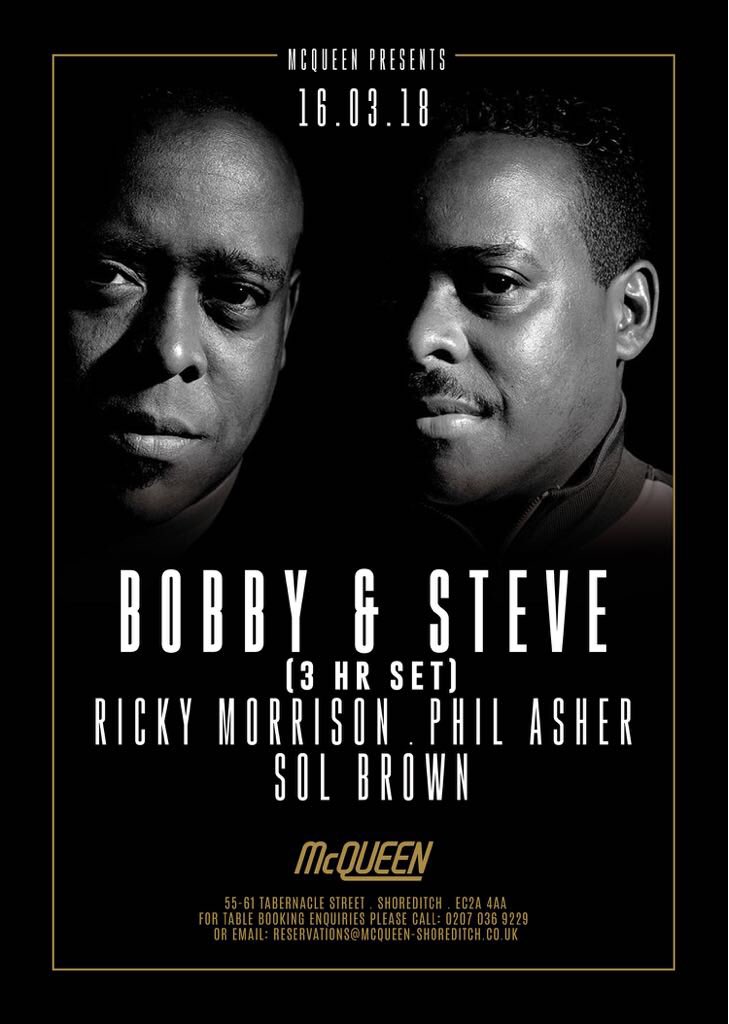 BobbyandSteveUK's tweet photo. Check us out This Friday at McQueen in Shoreditch https://t.co/dJRt4Hs1x4