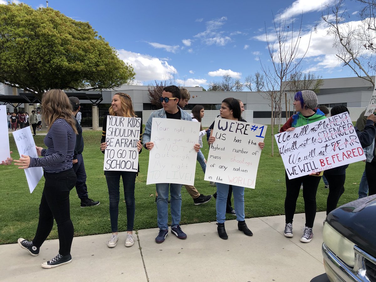 SabellaScalise's tweet photo. #EnoughIsEnough #studentwalkout #gunprotests @sthswalkout https://t.co/zunkJK4Ngv