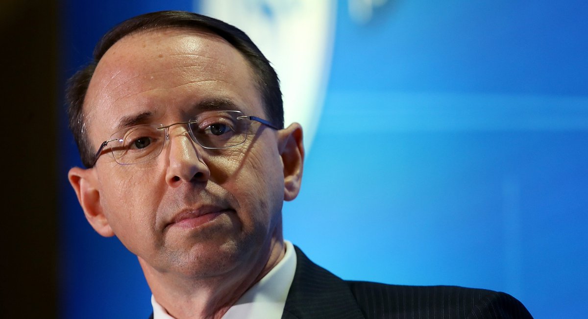 politico's tweet photo. Rosenstein defends Mueller: 'The special counsel is not an unguided missile' https://t.co/OARhVJyJnW via @louisjnelson https://t.co/CWFDNGZc95