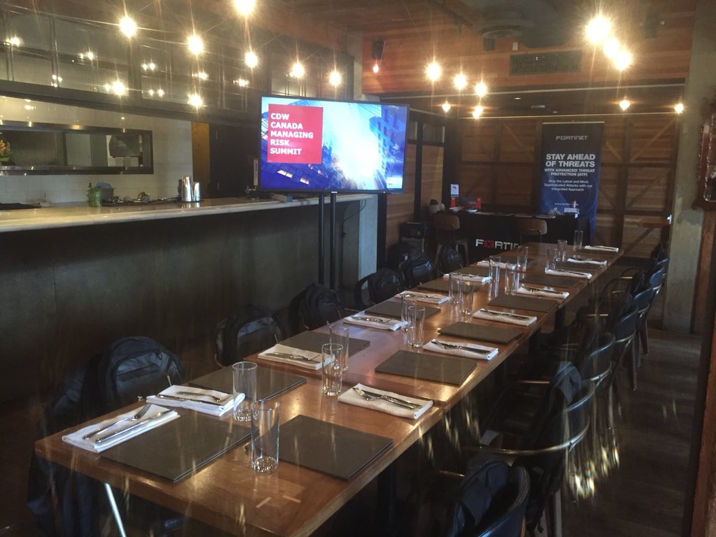 CDWCanada's tweet photo. We are all set for our #ManagingRisk Summit in #Vancouver! #cybersecurity #cdwevents https://t.co/cnVHGvE0SS