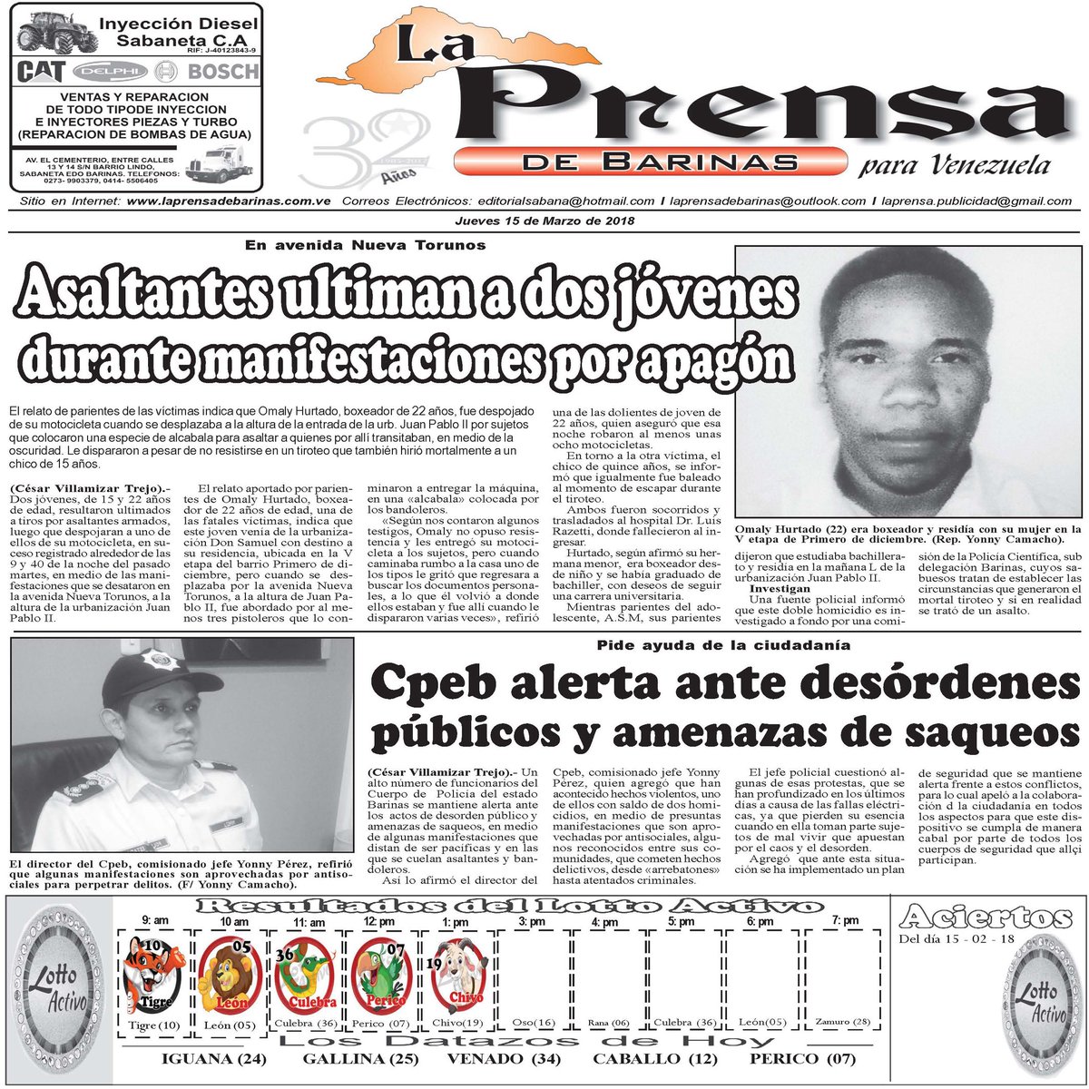 La Prensa de Barinas (@laprensabarinas) on Twitter photo 