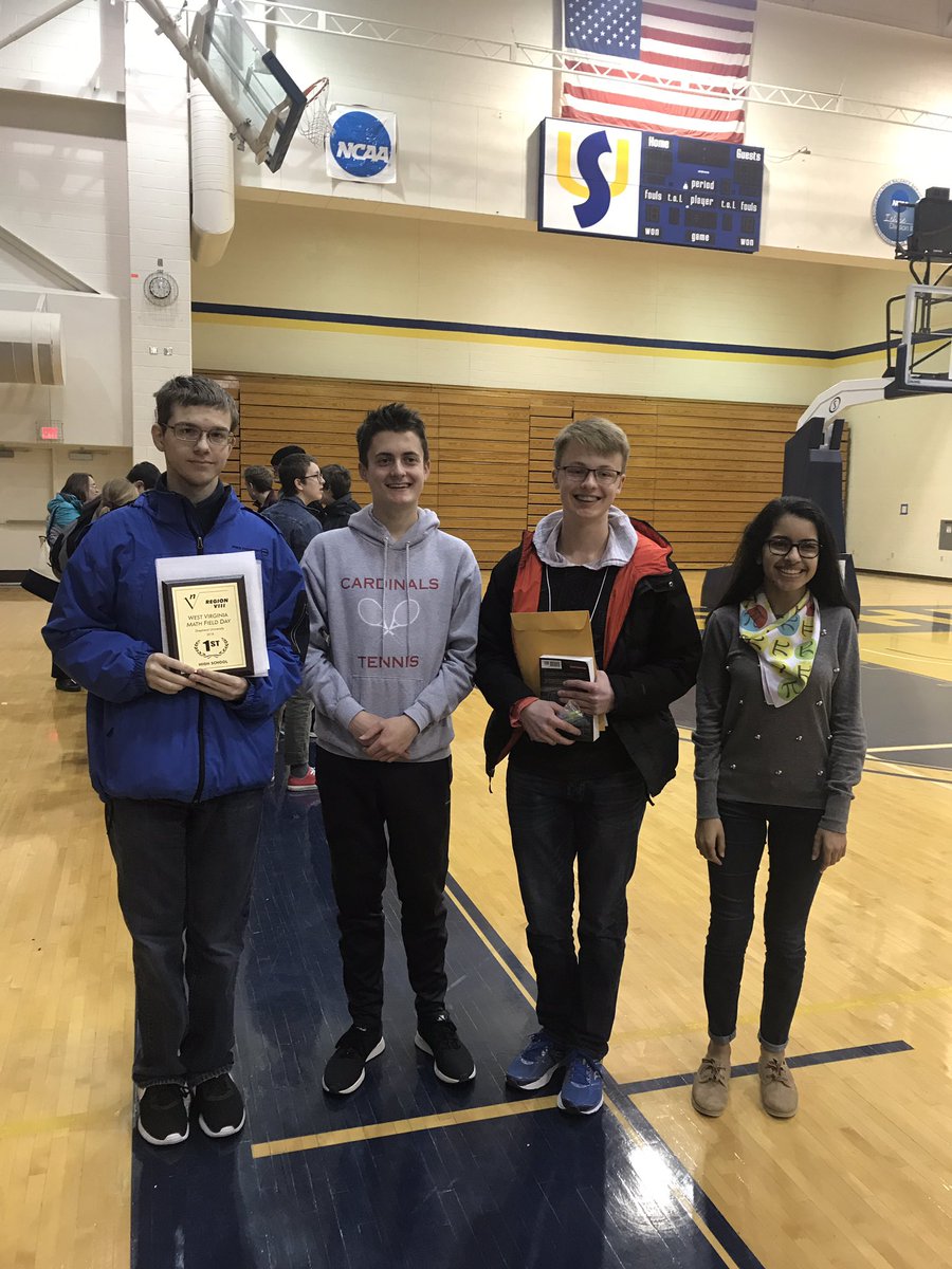 mc_brittny's tweet photo. Spring Mills High representing at Regional Math Field Day at Shepherd University! First place for both 9th and 10-12th as well as two alternates! Go Cardinals! @SMHS_Official @SMH_Cardinals #wearespringmills @rtmyers123 https://t.co/f8F8udxq6C