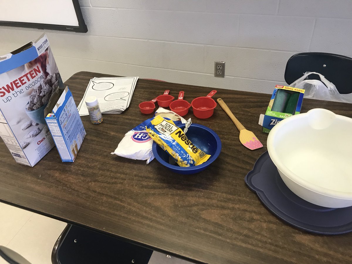 ljjohnson82's tweet photo. 5th Grade cooking show. Converting fractions tastes pretty good! https://t.co/lAmpPSMIf5