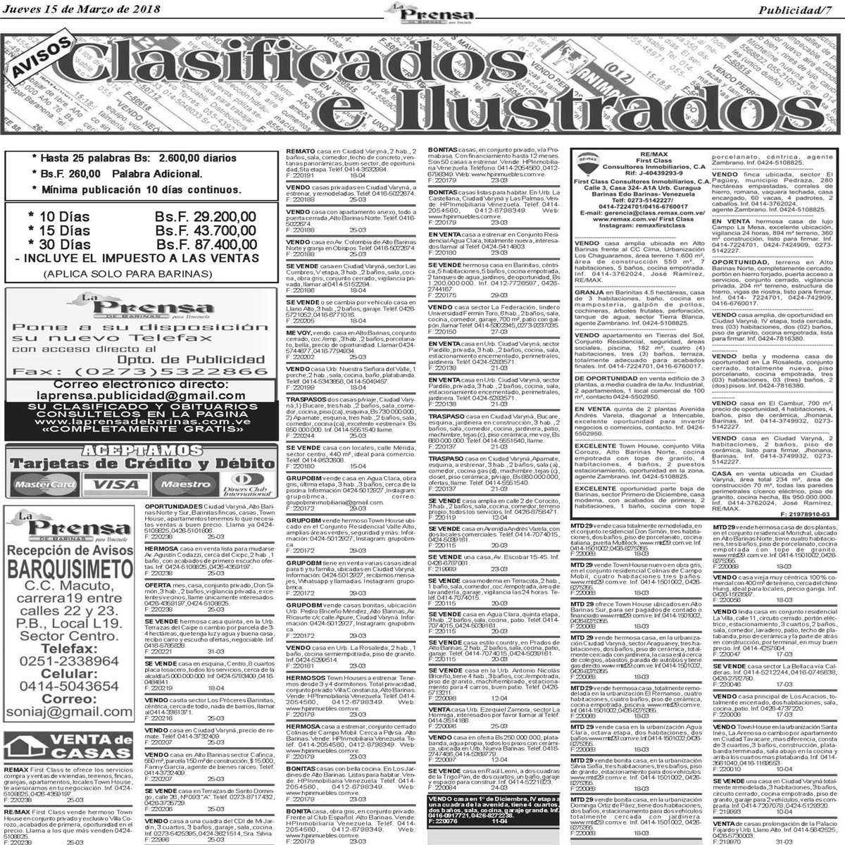 La Prensa de Barinas (@laprensabarinas) on Twitter photo 