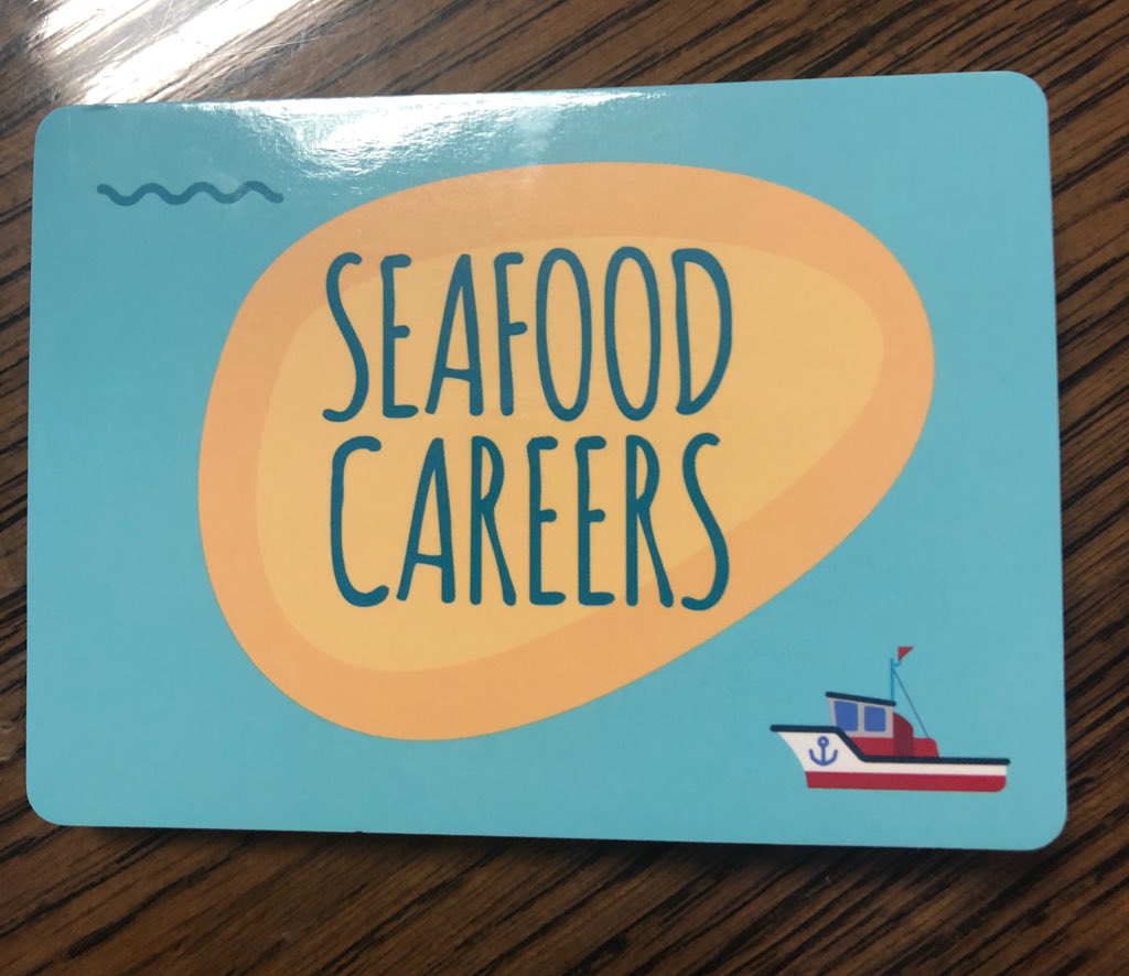 seafishuk's tweet photo. We’re discussing seafood careers with 16 and 17 year olds in Aberdeen tonight. What would make you apply for a job in the seafood sector? 🐟 ✈️ 💰 https://t.co/2FX2pAWQMY