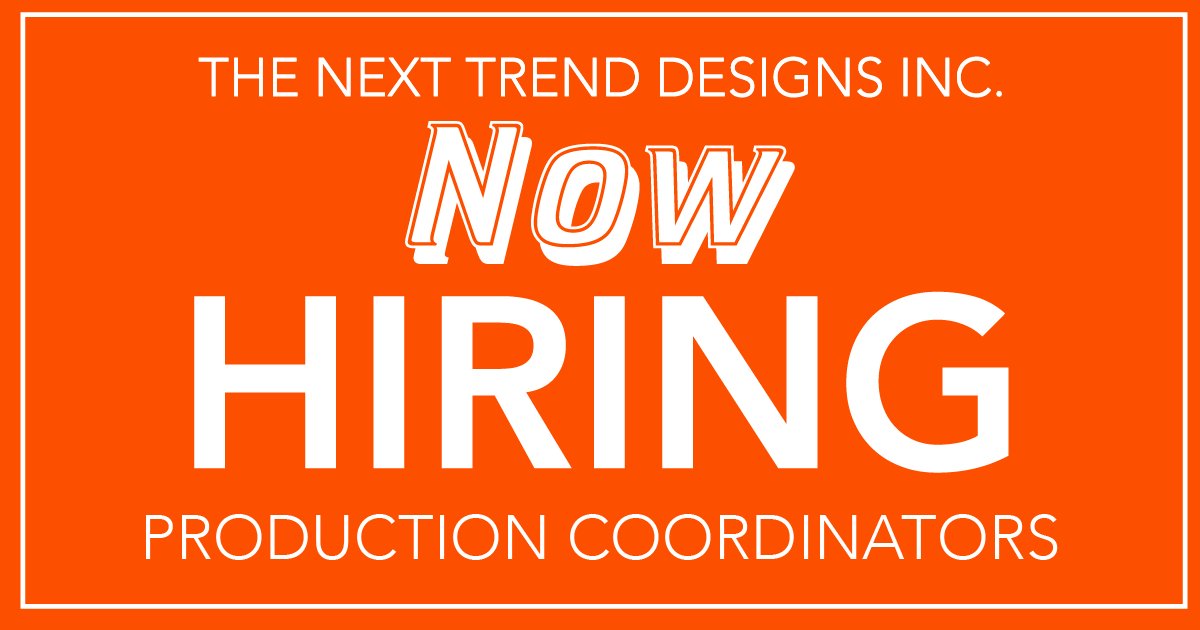 TNTDesigns's tweet photo. We are growing and growing fast!! If you would like to be part of the fastest growing, most fun #promotionalproducts team in the industry, have Production experience in our industry and want to be challenged every day, then you need to send your resume to info@tntworld.com https://t.co/HaBdevf3Df