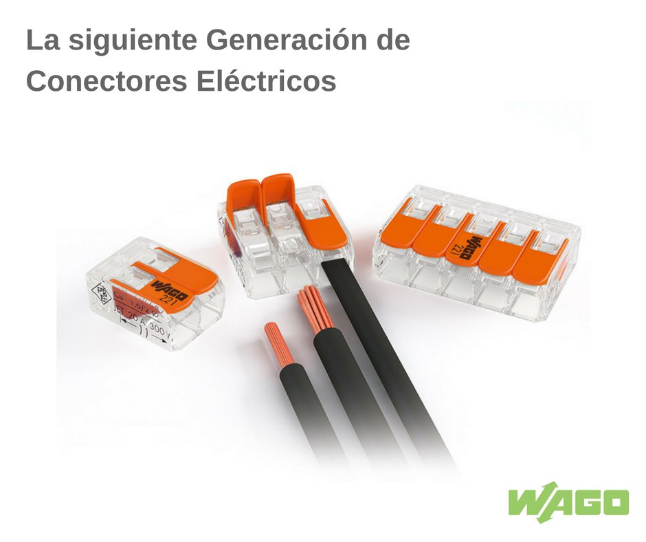 ¿Conoces la nueva Generación de Conexiones Eléctricas? #ConexionesWAGO #221series #innovation #safetytips Sustituye cinta de aislar y otros materiales inseguros para instalaciones eléctricas con la SERIE 221 de WAGO