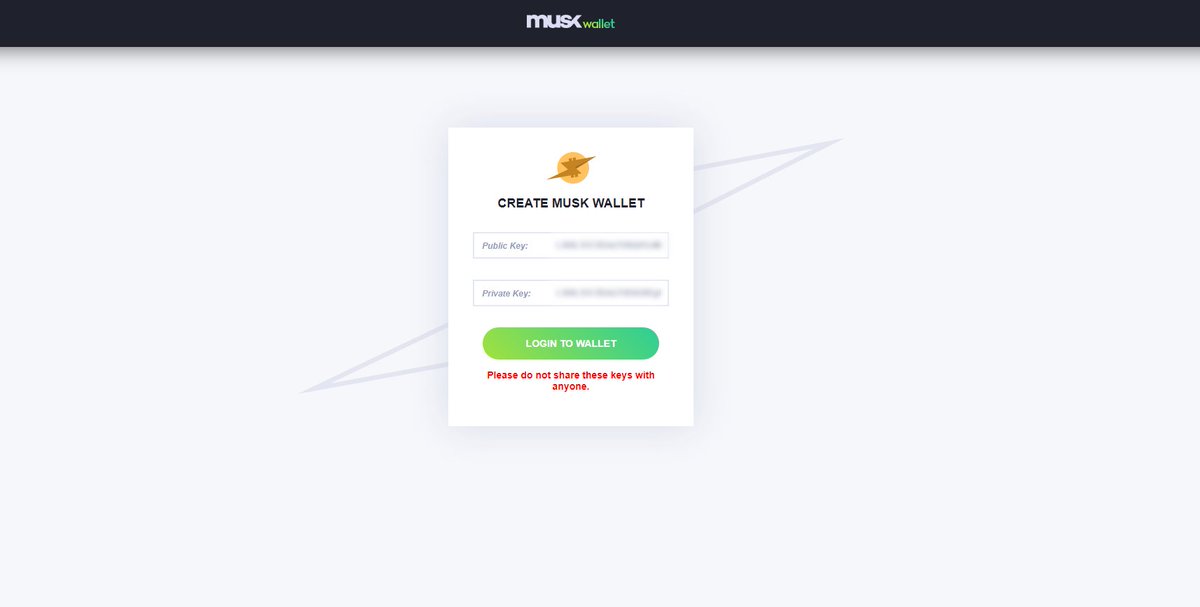 MuskProject's tweet photo. Note: #Bounty campaign distributions will be made via the MSK address.
You can create a wallet at https://t.co/AoRP9vD758 .

The reason we do not use the ETH address is that we do not create a token.

Thank you, https://t.co/OUhZL8uxFy