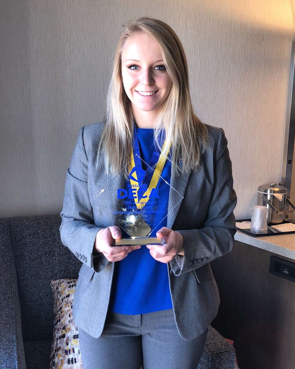 TBHS_DECA's tweet photo. Congrats to Alexia Ginter and Aj Robinson who are advancing to ICDC! Also great not to the other hardworking members that competed https://t.co/ecwsg5gjmp