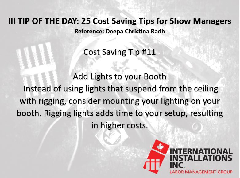 installit_iii's tweet photo. 25 Cost Saving Tips -Tip #11
#installittip #installerhack #tradeshowtips #tradeshow #tradeshows #tradeshowlife

Install it with III: http:https://t.co/vSszPsLcdi

Follow. Like. Comment. Share. https://t.co/JR9U7MAqL6
