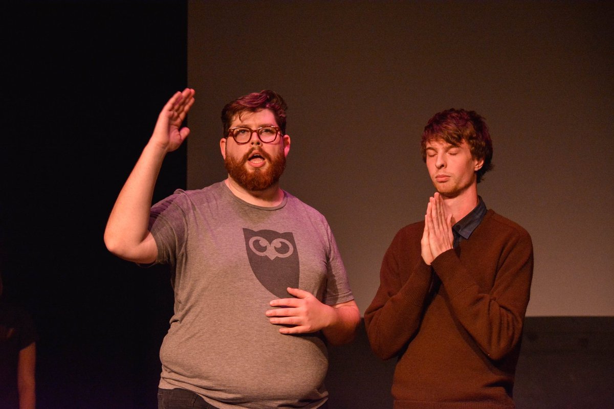 Hootsuite_Help's tweet photo. #SupportFort Owl, Richard & his #HootDog Gus,
Richard is an accomplished improvisor. Here he is repping Hootsuite at the Vancouver International Improv Festival. He says, "Gus takes up most of my time right now, she's got lots of energy"
#MeetOwlsOnWednesday #Hootsuitelife https://t.co/LBsm8xblMy