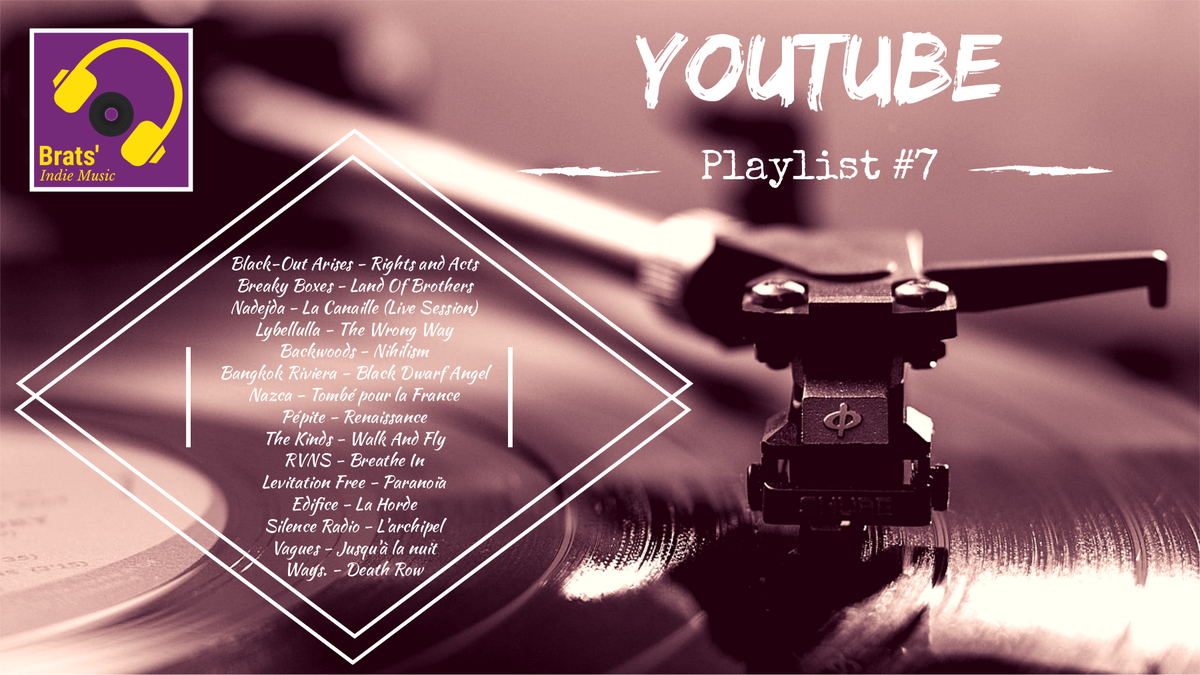 BratsIndieMusic's tweet photo. Découvrez la nouvelle #playlist #YouTube de #BratsIndieMusic 🎶
#musique #indie #independentmusic #lovemusic
➡️ https://t.co/3v5Zq1J0vN
Avec @BLACKOUTARISES
@Breakyboxes
#Nadejda
#Lybellulla
#Backwoods
@bangkokriviera
@Nazcaofficial https://t.co/hZ8IpU0epW