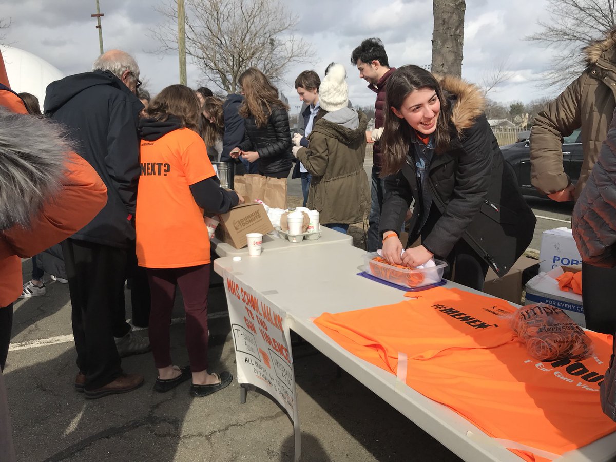 Amy_Siskind's tweet photo. From our community rally led by our high schoolers to end gun violence.  So inspired by these young people - they will not be silenced, and they said their voices will be heard with their votes! #NationalWalkoutDay https://t.co/62aDgS1P8K