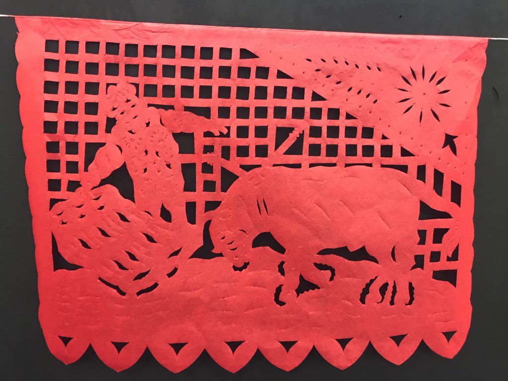 Un torero de papel picado. ❤️