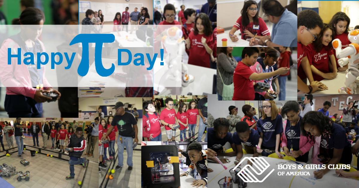 We embrace #STEM so our Club youth are #futureready. And, #PiDay is a day we proudly #geekout!  #NationalPiDay
