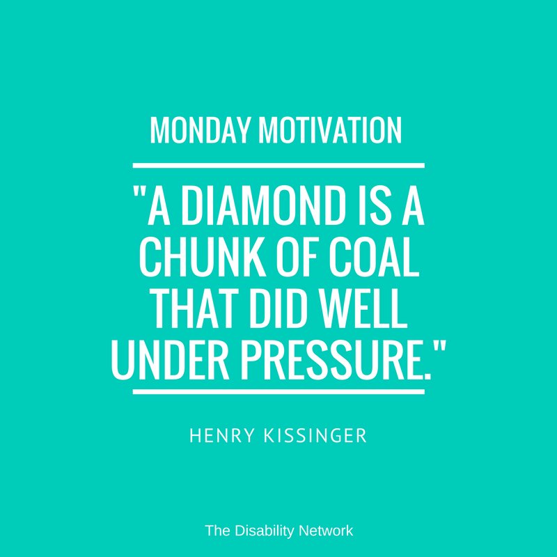 TheDisNetwork's tweet photo. Be a diamond today and shine! Do something today to shine tomorrow.
"A diamond is a chunk of coal that did well under pressure." - Henry Kissinger #tdnetworker #tdnextgen #mondaymotivation #shine https://t.co/dzAdDEretA