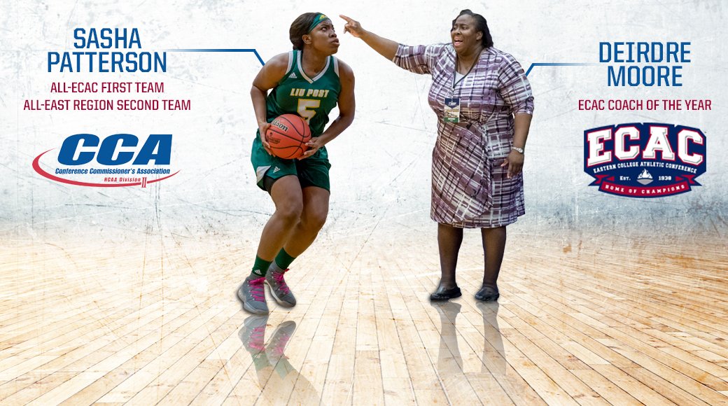 liupostpioneers's tweet photo. Head Coach Deirdre Moore was tabbed as the @ECACSports Coach of the Year and senior Sasha Patterson added All-Region and All-ECAC accolades to her resume this week! #PioneerNation 🔰 #MakeItYours 

RELEASE 📰: https://t.co/cANTuAIAQg https://t.co/HqPjJhqEgt