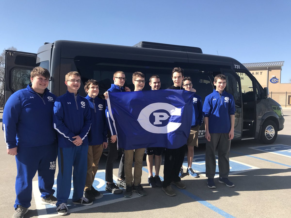 cp_designtech's tweet photo. .@CreightonPrep @FRCTeams 6805 is loaded and heading to Kansas City for their Regional Tournament. Good luck!! #FRCKC #STEM #Robotics #RobotTetron #JrJays https://t.co/MuE47mkTGa