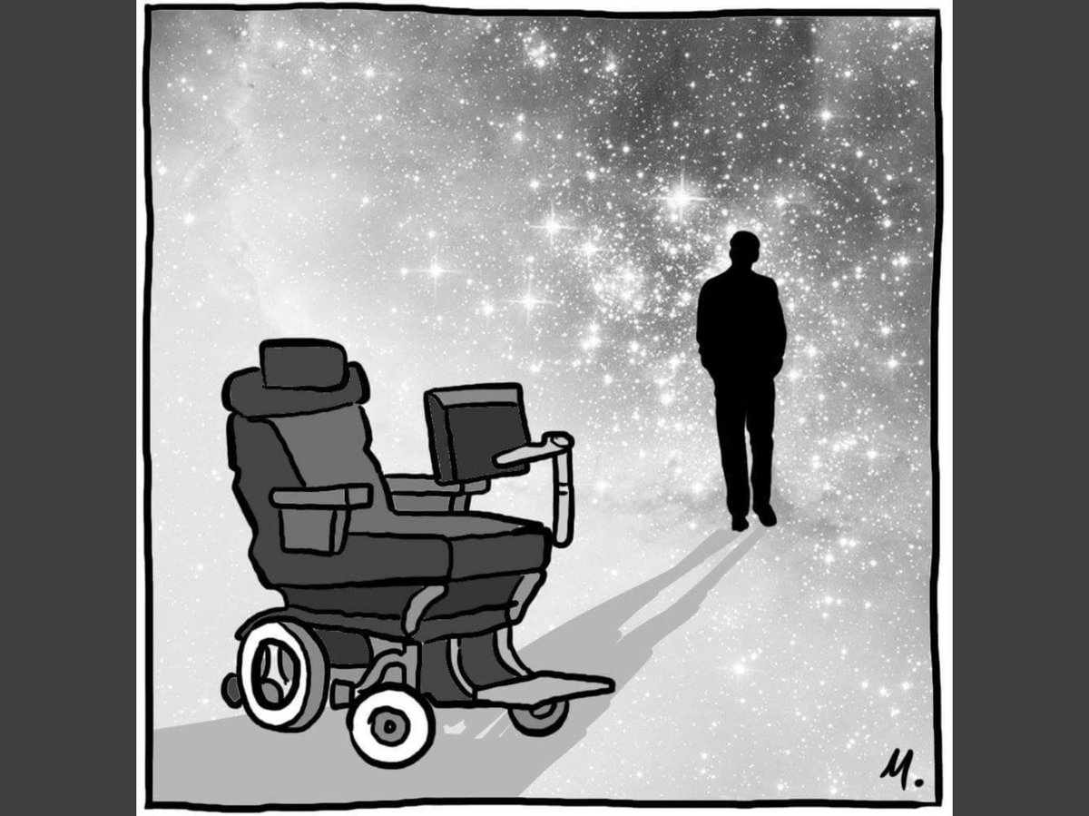 CaricaturasVe's tweet photo. #StephenHawking un the sky (space-time) E=mC^2 https://t.co/yXcDbBrpzH