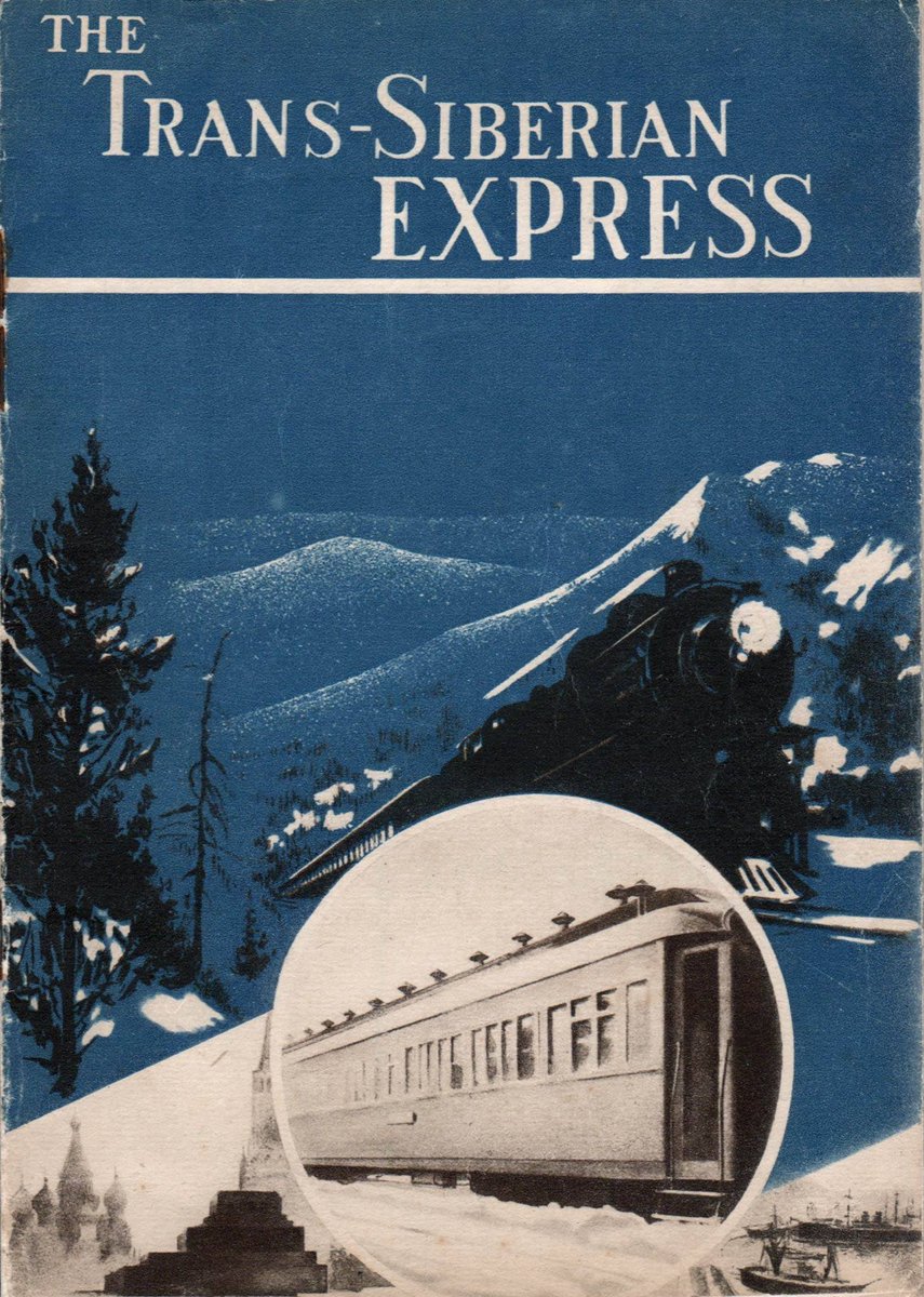 sovietvisuals's tweet image. 1931 brochure for the Trans-Siberian Express