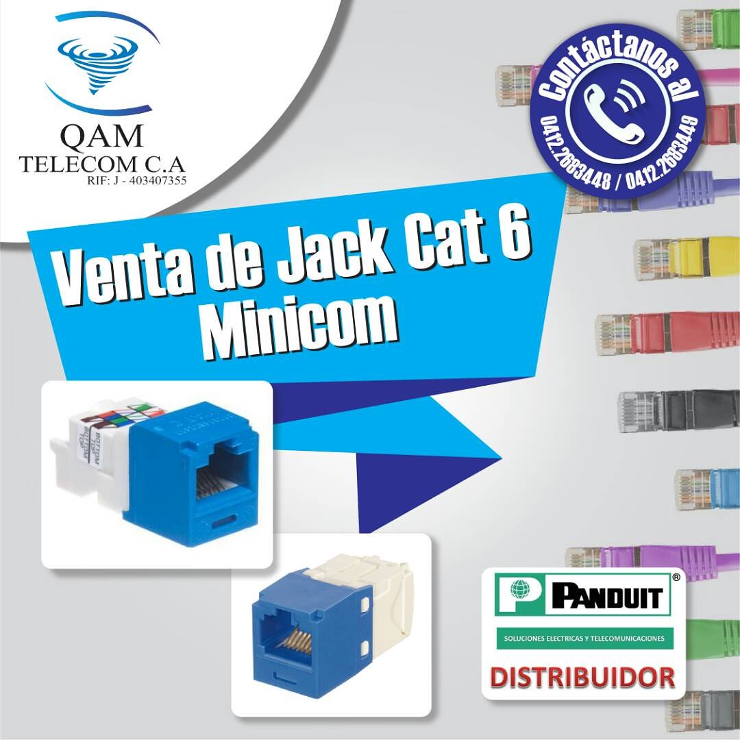 QAMTelecom's tweet image. ➡️Venta de Jack Cat6. 
100% Seguros y confiables. 
Contáctanos:  0412. 2683449/ 0412.2683448