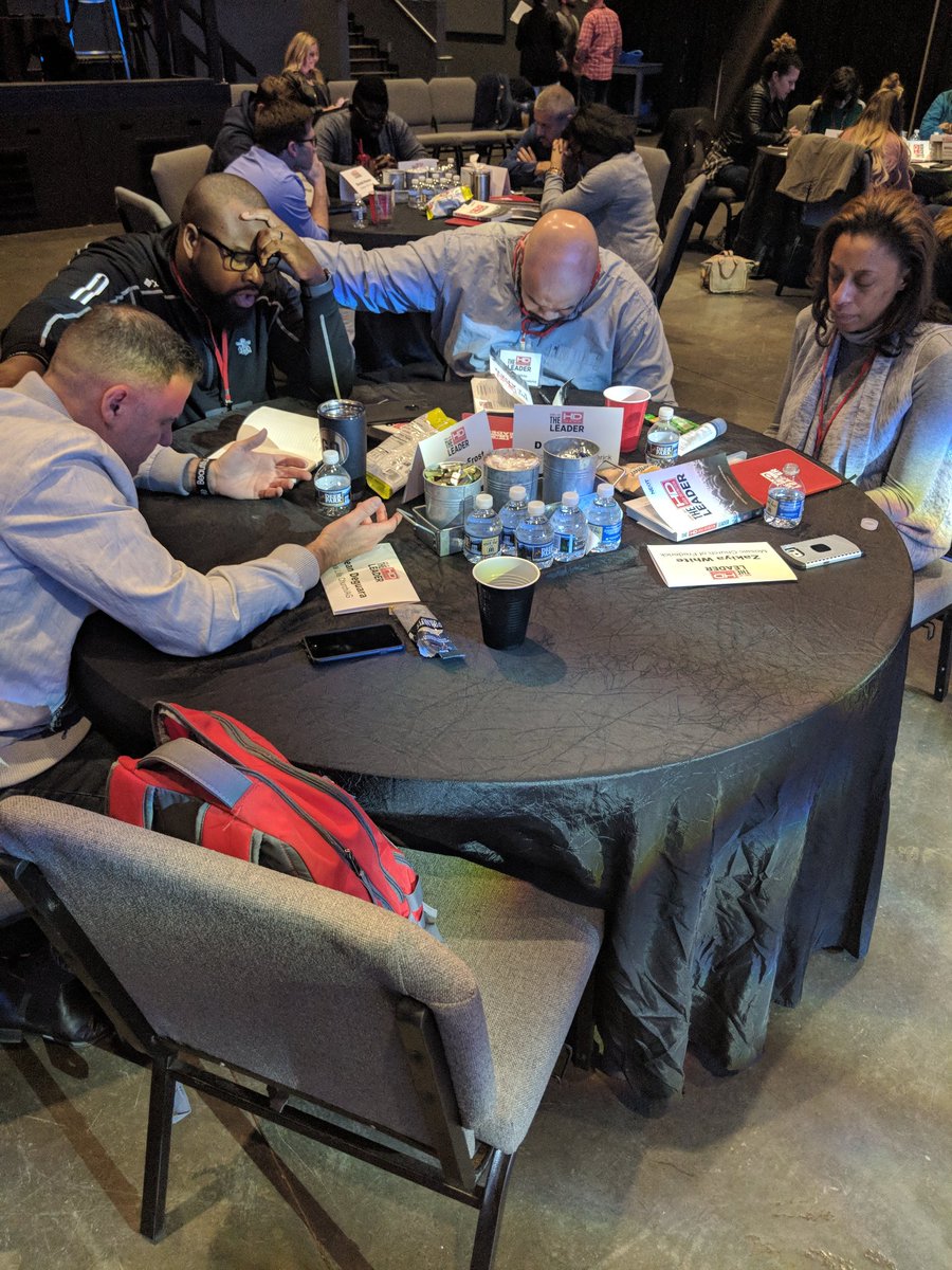 TheHDLeader's tweet photo. Time of prayer as #HDLeader comes to a close https://t.co/1RCFzmPskR