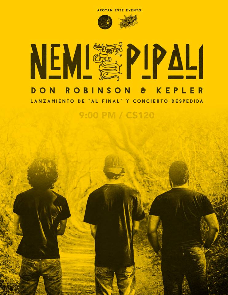 Querida Comunidad Pipaleña: 

Después de un largo tiempo, hemos decidido por múltiples razones darle un descanso a la banda.

Muy pronto vamos a dar más información.

Nos vemos el viernes en @MauraYSimon junto a Kepler y Don Robinson!