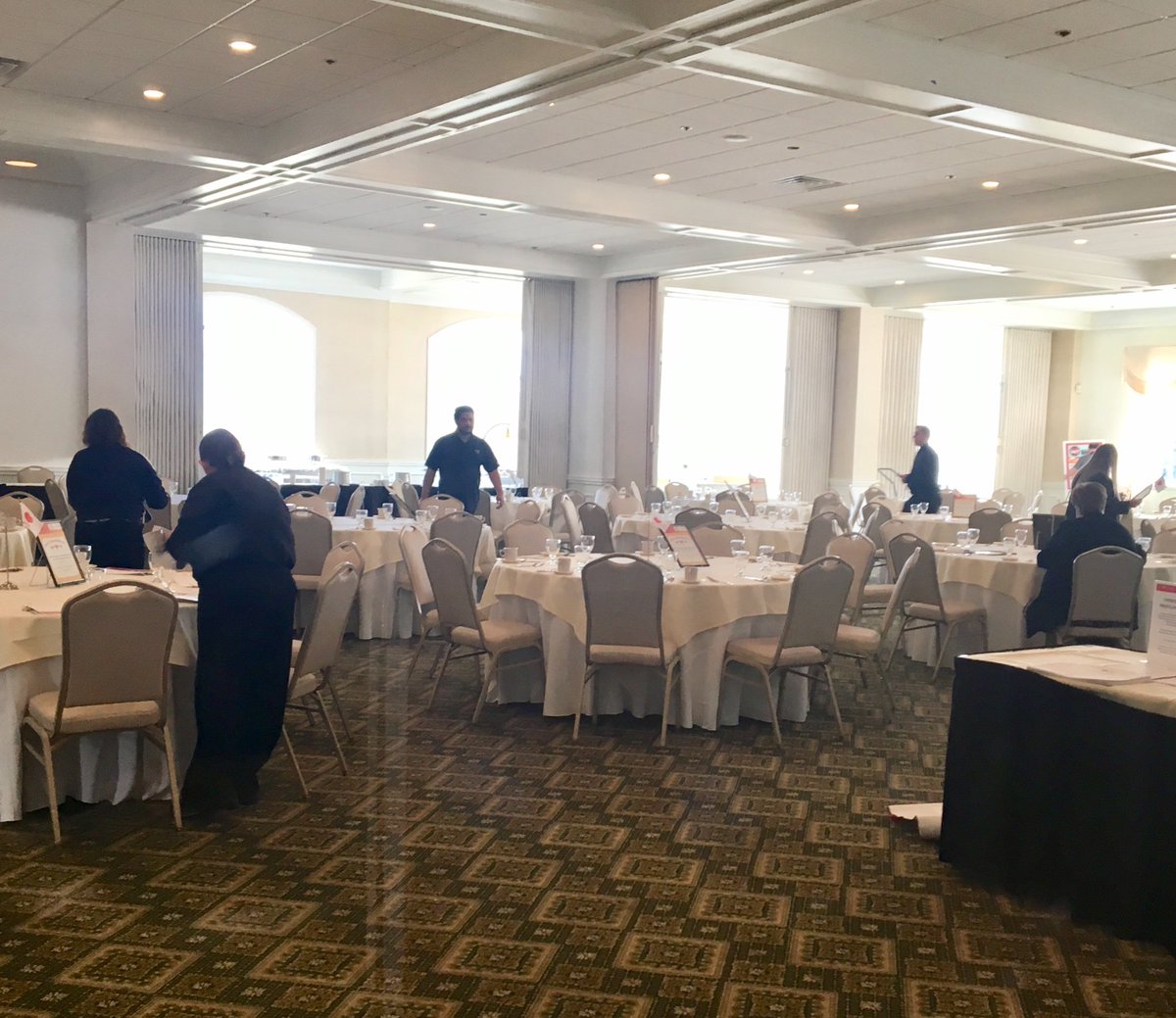 Busy setting up for tonight's American Heart Association kickoff event! #busybees #hearthealth American Heart Association