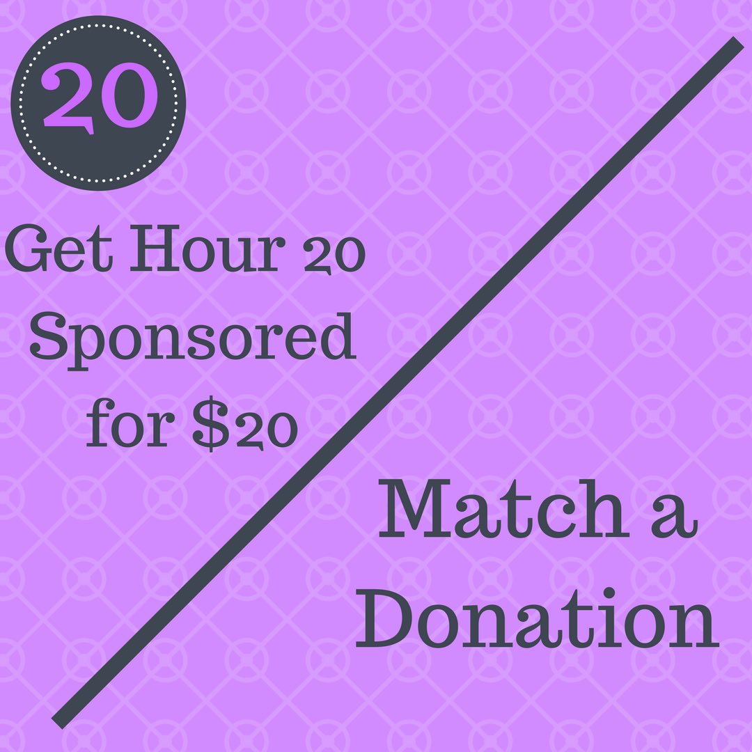 Luther_DM's tweet photo. Hour 20 Challenge: Match a donation that was made on your Donor Drive or get a $20 donation! https://t.co/5fjHCuYCvB