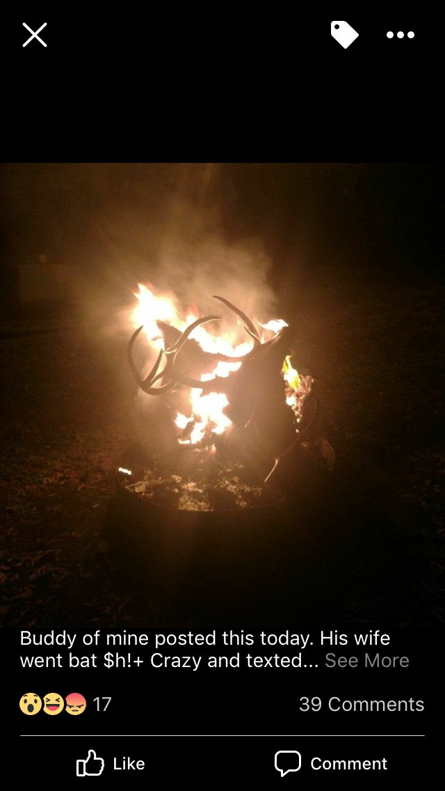 Guy from a local hunting group cheated on his wife and she sent him these !! What would you do?