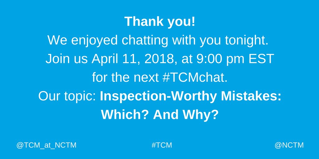 TCM - NCTM tweet media