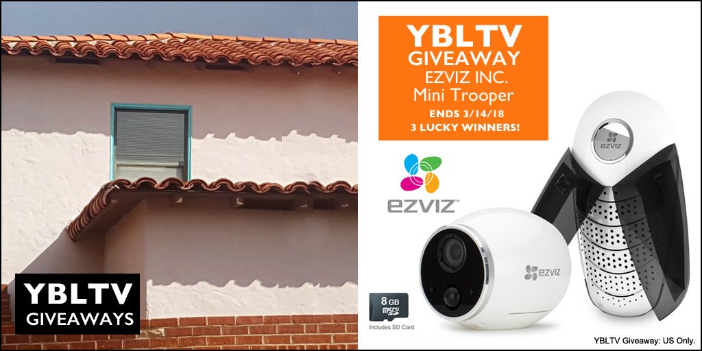 YBLTV's tweet photo. BIG THANKS to @EZVIZLIFE for your awesome #MiniTrooper #Giveaway!! A #smarthome #camera is what you need this #Spring! Congratulations to our #Winners! Capture your #EZVIZMoment!! https://t.co/iTLKH6RmDJ https://t.co/xSimHt3c5J