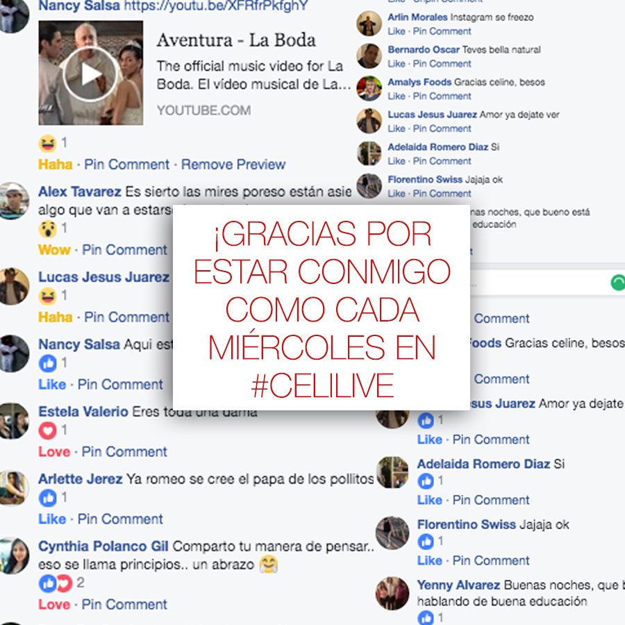 CelinesToribio's tweet photo. ¡Gracias Nuevamente! Cada Miércoles es un placer leerles y conversar con ustedes. Que descansen mi gente. #CeliLive https://t.co/IbINjBuBM3