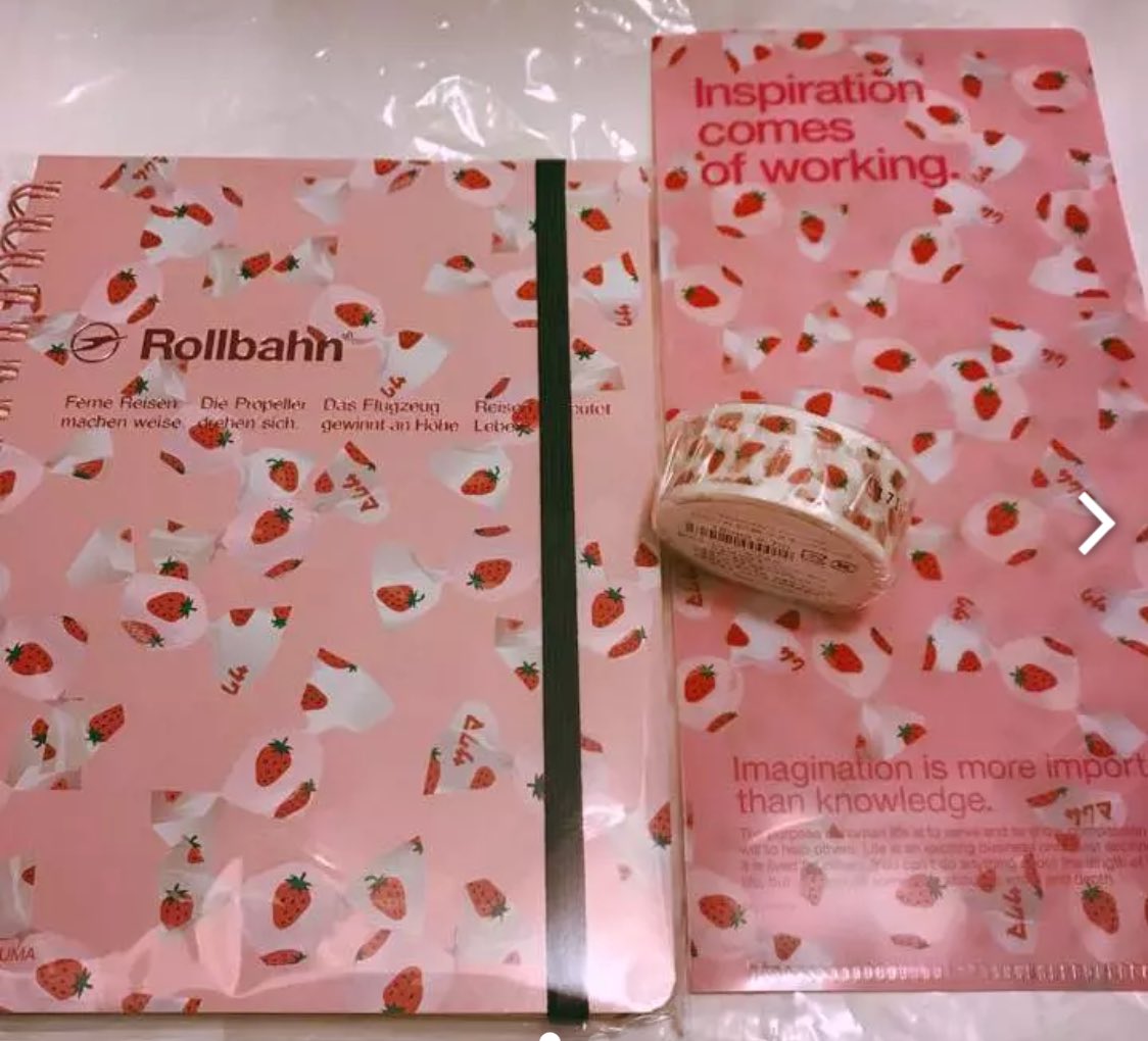 ☆新品未使用☆【イエトモ限定】ロルバーンノートL いちごみるく