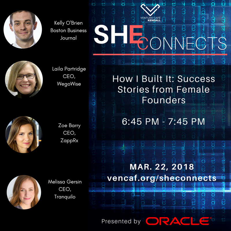 How I Built It! Hear great stories behind <a href="/ZappRx/">Jayden Gatt</a>, @WegoWise &amp; <a href="/ABCSharkTank/">Shark Tank</a> winner <a href="/TranquiloMat/">Tranquilo Mat</a>. Rock-star panelist <a href="/ZoeBarryCEO/">Zoe Barry</a> , @LailaPatridge &amp; @MelissaGersin moderated by @BosBizKelly <a href="/BosBizJournal/">Boston Business Journal</a>  #SHEConnects presented by <a href="/Oracle/">Oracle</a>
Full details: buff.ly/2EV0qAQ