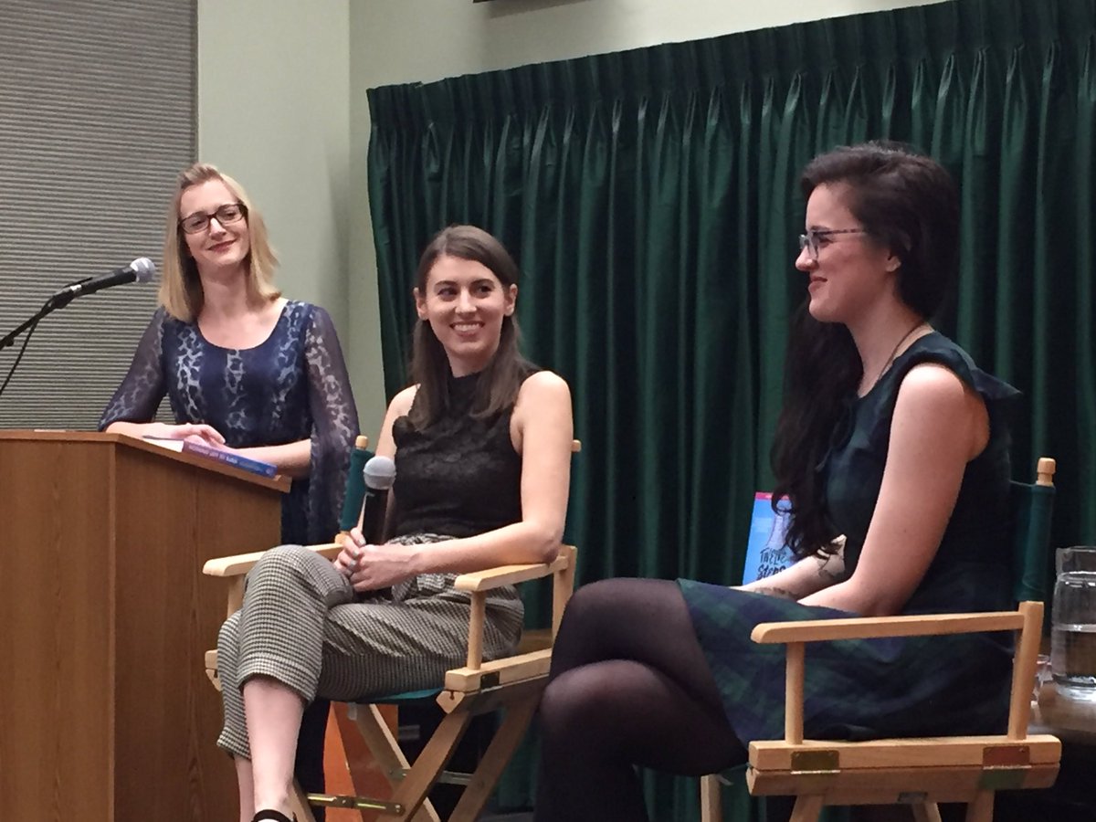vromans's tweet photo. @FarrahPenn and @heatherezell present their #YA titles #TwelveStepstoNormal and #NothingLefttoBurn! #yanovels @jimmy_books https://t.co/9Ku4lHP2Cx