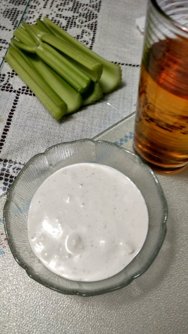 Mmm totally killed it with the fryer tonight along with homemade bluecheese dressing sooooo good https://t