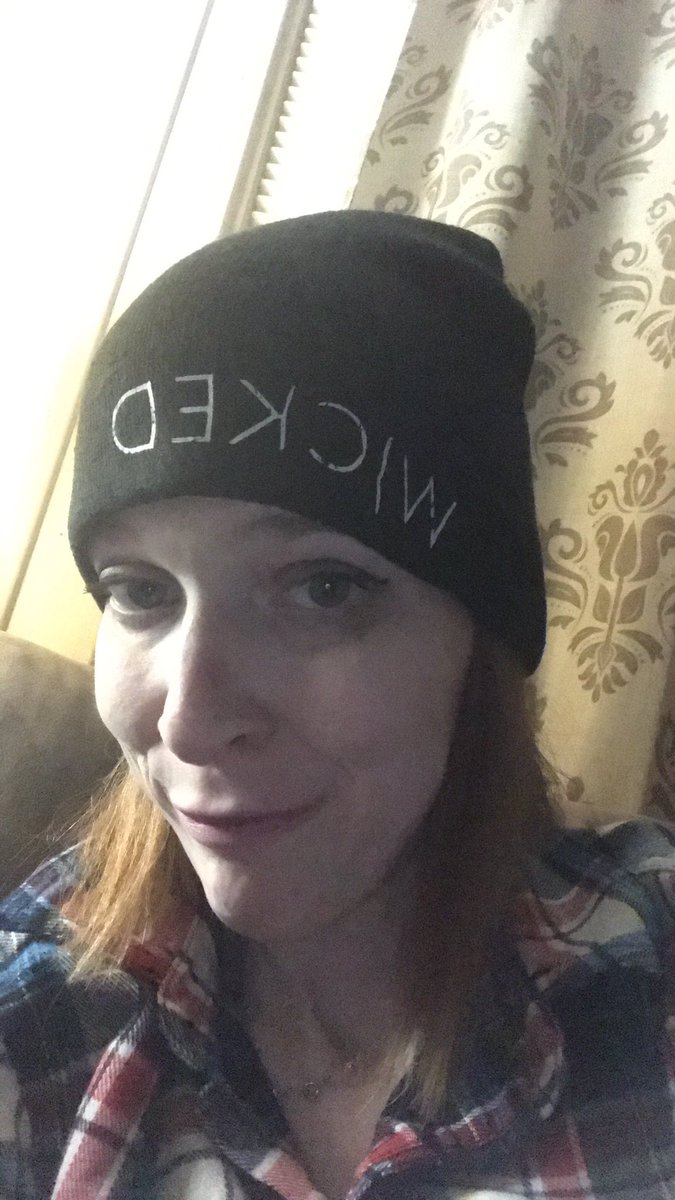 JenniferMLandis's tweet photo. I adore this new @Amy_Guess beanie I got last night! I love the song #wickedmemory https://t.co/lJOJIKxOiG
