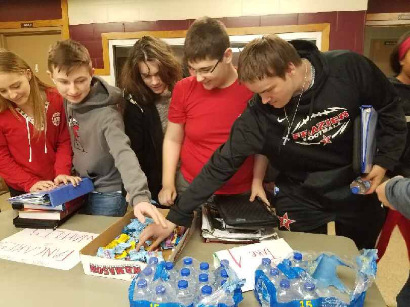 frazier_hs's tweet photo. The staff and students shared stories together during their lunches as staff sat and mingled during the lunch periods.  Today, all teachers and students truly demonstrated that Frazier is for all!  #FrazierForAll https://t.co/dcnfNhfITs