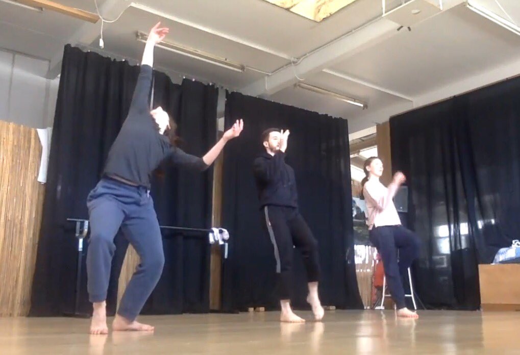 emilymaydt's tweet photo. After being snowed out of London two weeks ago, the dancers rescheduled rehearsal to today! Love watching their updates from Berlin. Can't wait to be back with them to perform and present my paper at Dance in the Age of Forgetfulness at Royal Holloway on 19th April! https://t.co/Y2m80CMvdK