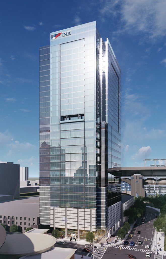 F.N.B. Corp. is expanding its presence in the Queen City. The Pittsburgh-based company will anchor a 31-story tower at 401 S. Graham, directly behind home plate at BB&amp;T Ballpark.