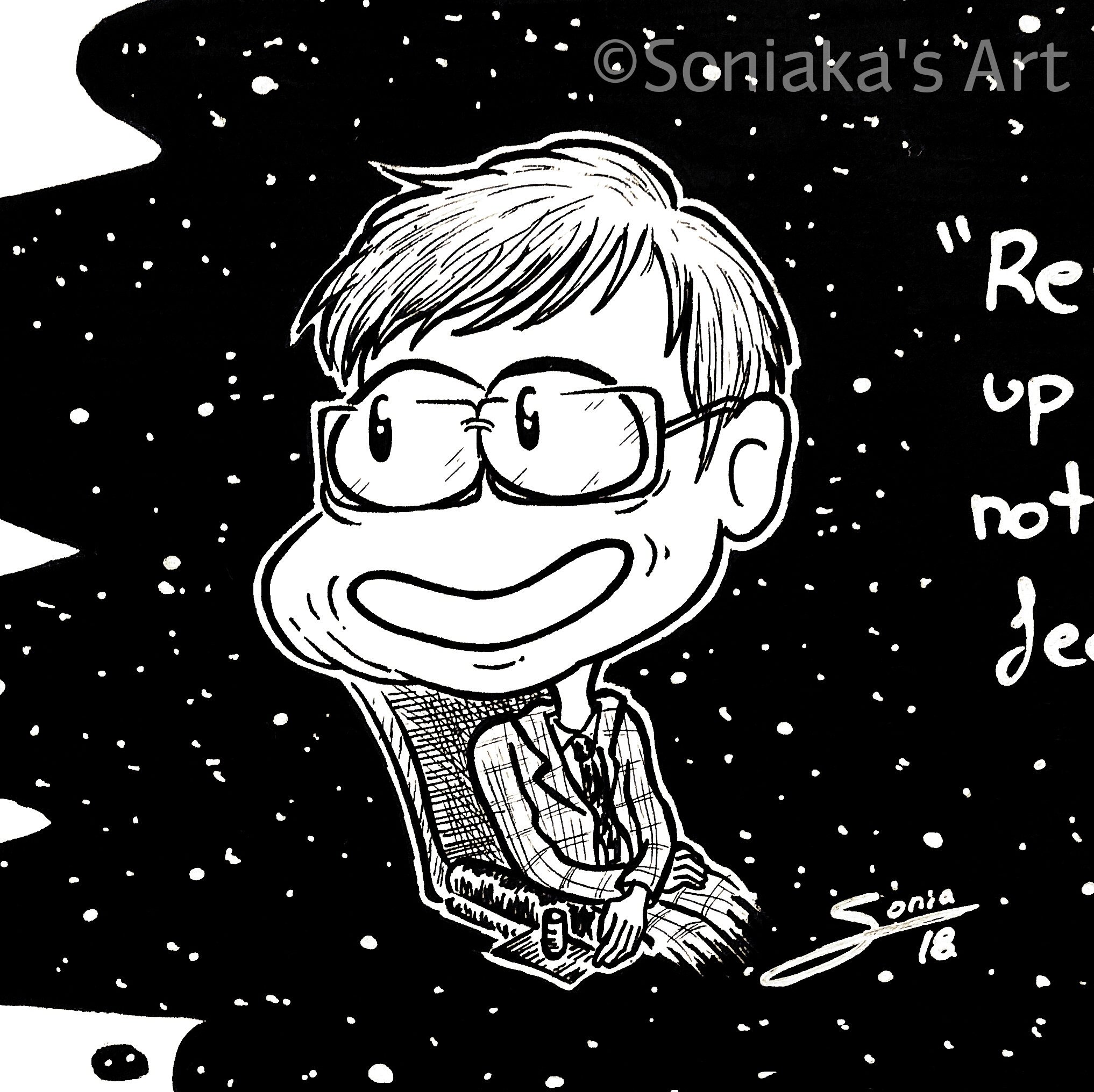 RIP Stephen Hawking by Soniaka on DeviantArt