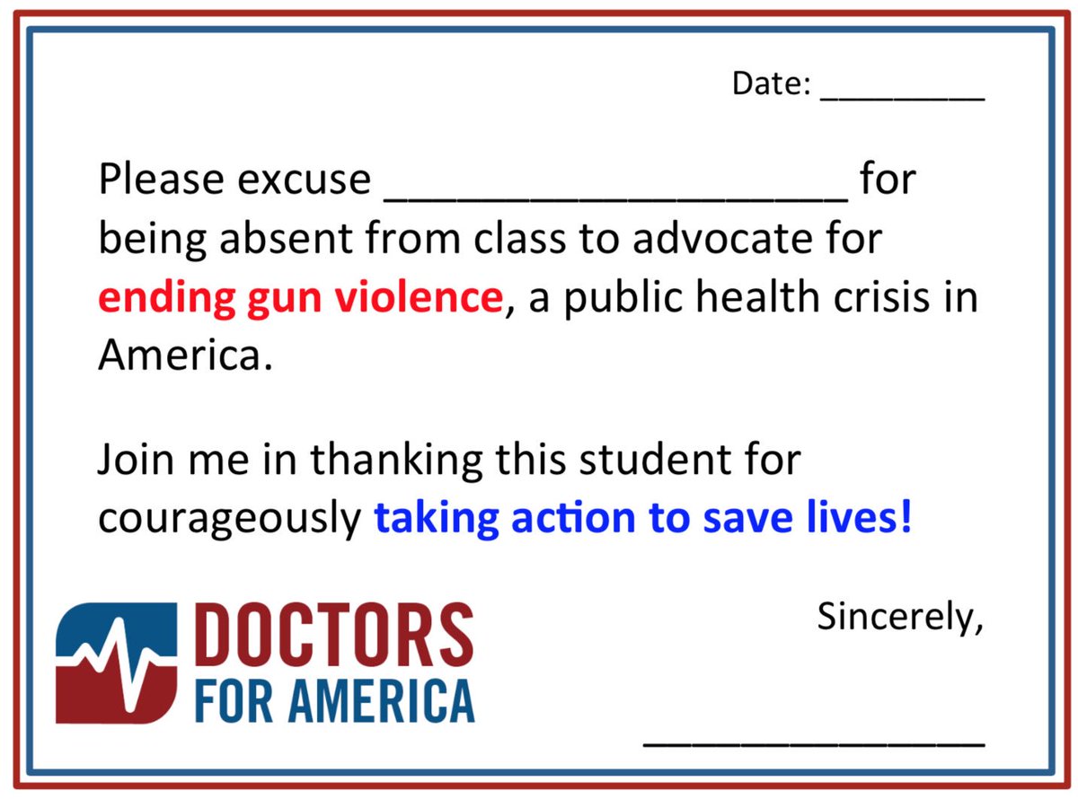 DrSriram's tweet photo. @pete_grieve Thank you Mariah! If you or your friends want, @Drsforamerica and I have doctor's notes for students participating in today's #NationalSchoolWalkout. Let's END the public health crisis of #GunViolence! #DocsForGunSafety #docs4gunsense #enough https://t.co/onzMWOpzGt… https://t.co/OanwbT62Nx