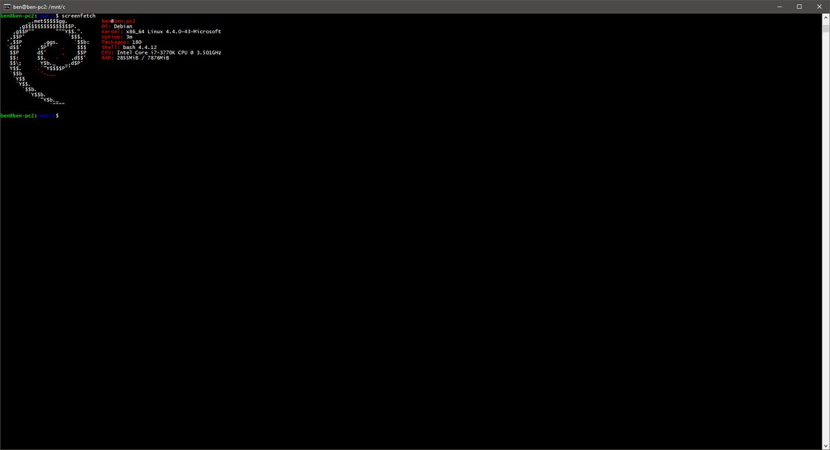angleoftech's tweet image. Although I much prefer to run Linux bare-metal. I do find it handy working with WSL in Windows, now I’m running Deb 9 as default distro.
#windowssubsystemforlinux