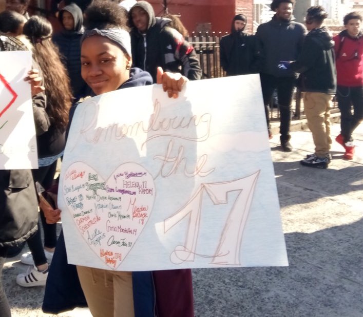 In this deeply sad moment I found a moment of pride. Today my students @metscharterjc were part of a movement, one which seeks to end gun violence and make our children feel safer in their schools and communities. #nationalschoolwalkout #WeStandWithParkland
