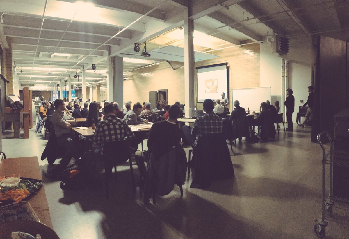 alexanderdews's tweet photo. Full house at @KIERANTMBERLK to kick off the Passive House Demonstration Project with charrette #1 https://t.co/aTb9m7Fnpa