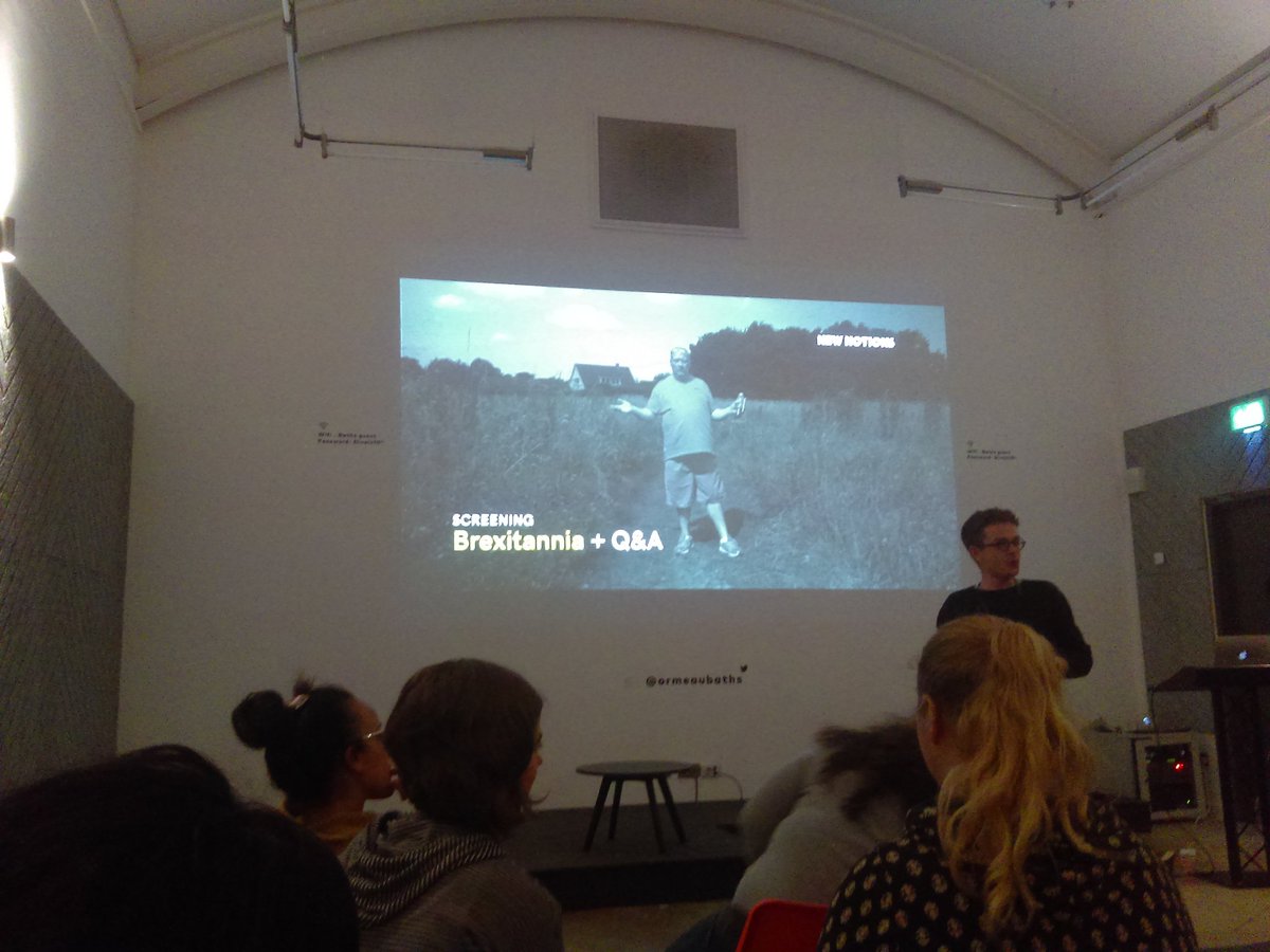 Great to be at a New Notions Irish premiere screening of the first documentary about Brexit 'Brexitannia' as part of #ImagineBelfast .Interesting Q&amp;A by the film's director Timothy George Kelly. An important film, with striking shots and backgrounds and beautifully edited.