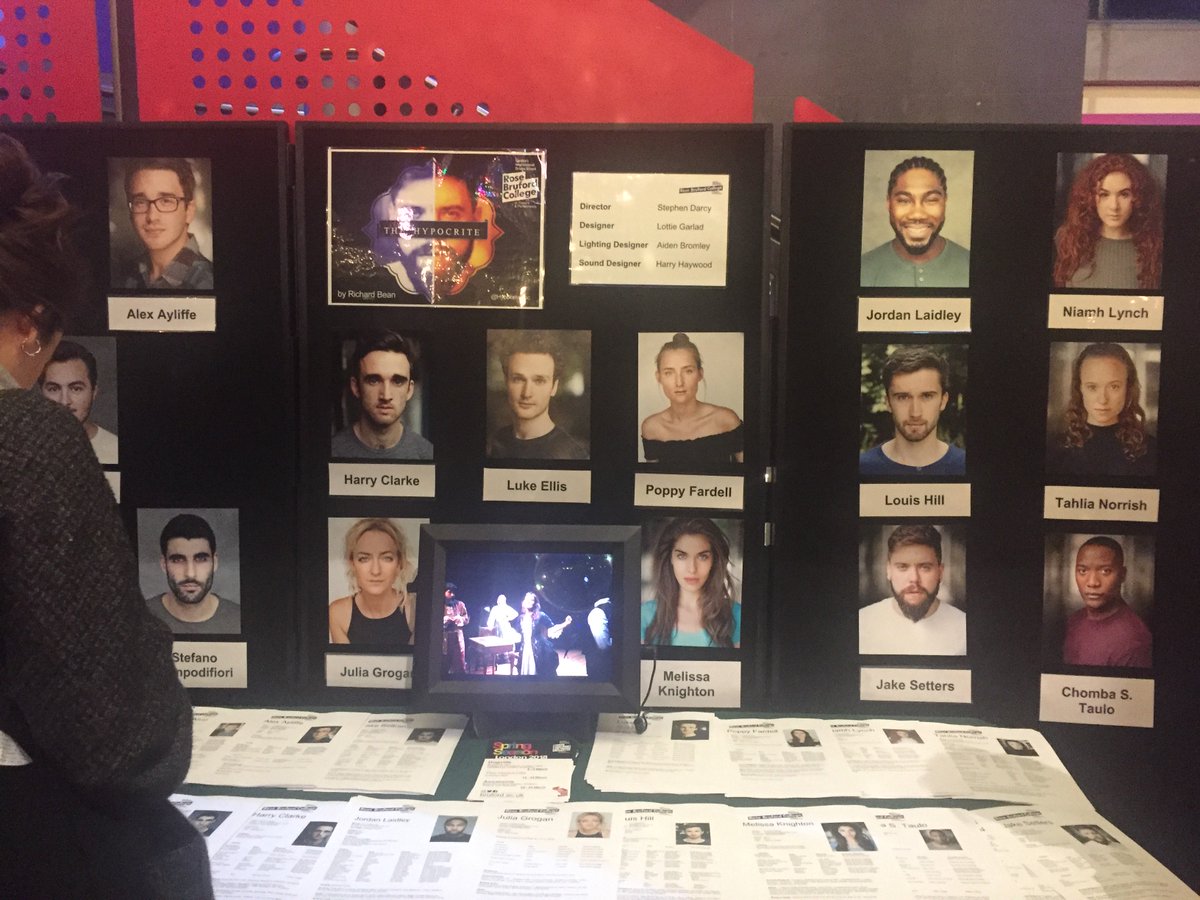 Congrats to all the students and crew of <a href="/rosebruford/">Rose Bruford College</a> for the performance of <a href="/HypocriteRbc/">The Hypocrite RBC</a> tonight! Great show with a lot of talent on the way to the West End! Well done guys and all the best for the future! <a href="/AlsoAlexAyliffe/">Alex Ayliffe</a>, very proud!
