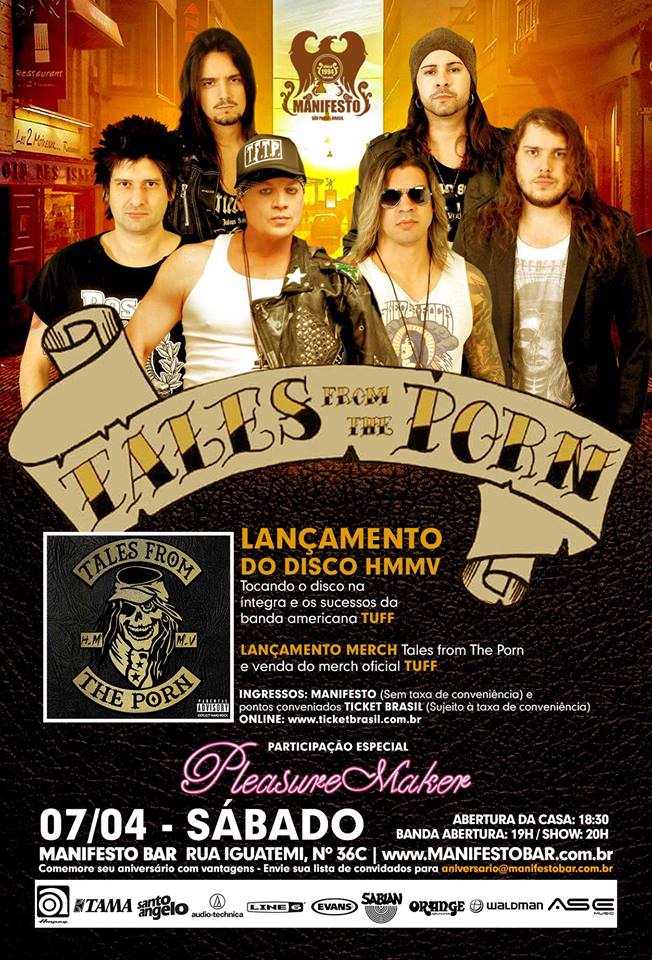 tftp_official's tweet photo. ATTTENTION: South America, Brazil and the city of Sao Paulo... come join us for the world-debut Live Show from TALES FROM THE PORN!

#TFTP will be live in concert Saturday April 7th 2018 at "Manifesto Bar" in Sao Paulo Brazil.

https://t.co/Vjsx8VBXbP https://t.co/pInOhZWQja